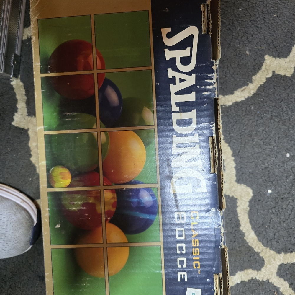 Spalding Bocce Set - Red, Blue, Yellow, Green